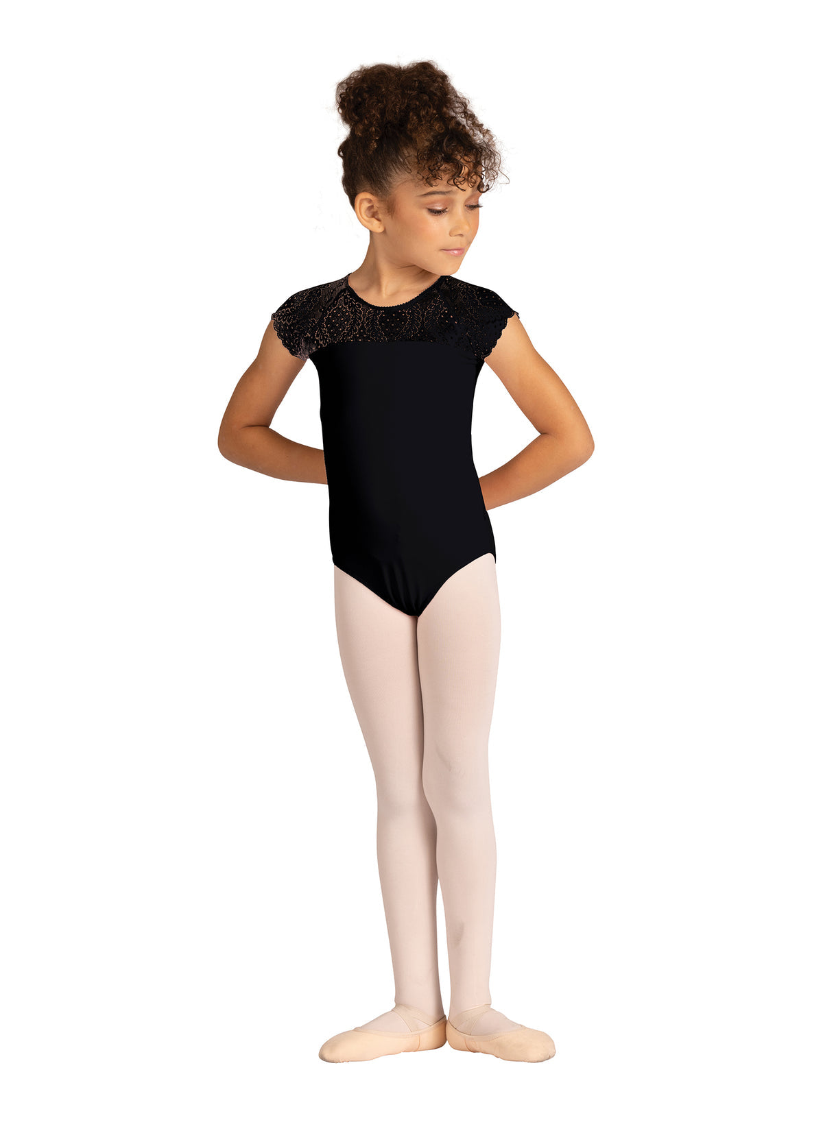 DANZNMOTION - Child Audra Cap Sleeve Leotard 24102C