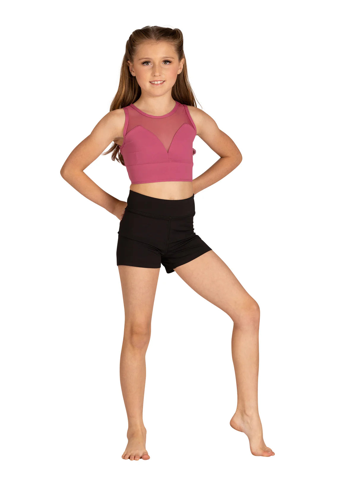 DANZNMOTION - Child Sara Mesh Front Bra Top 24307C