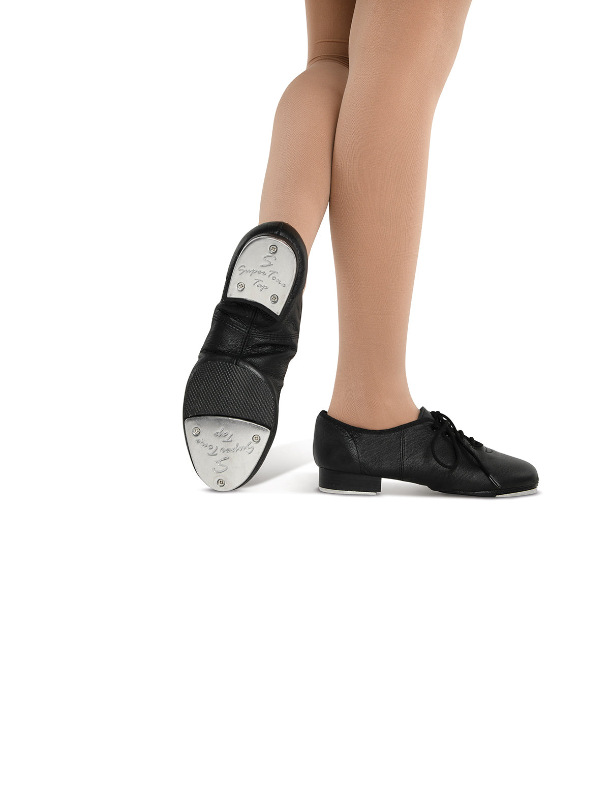 DANZNMOTION - Adult Split Sole Jazz Tap Black 5058
