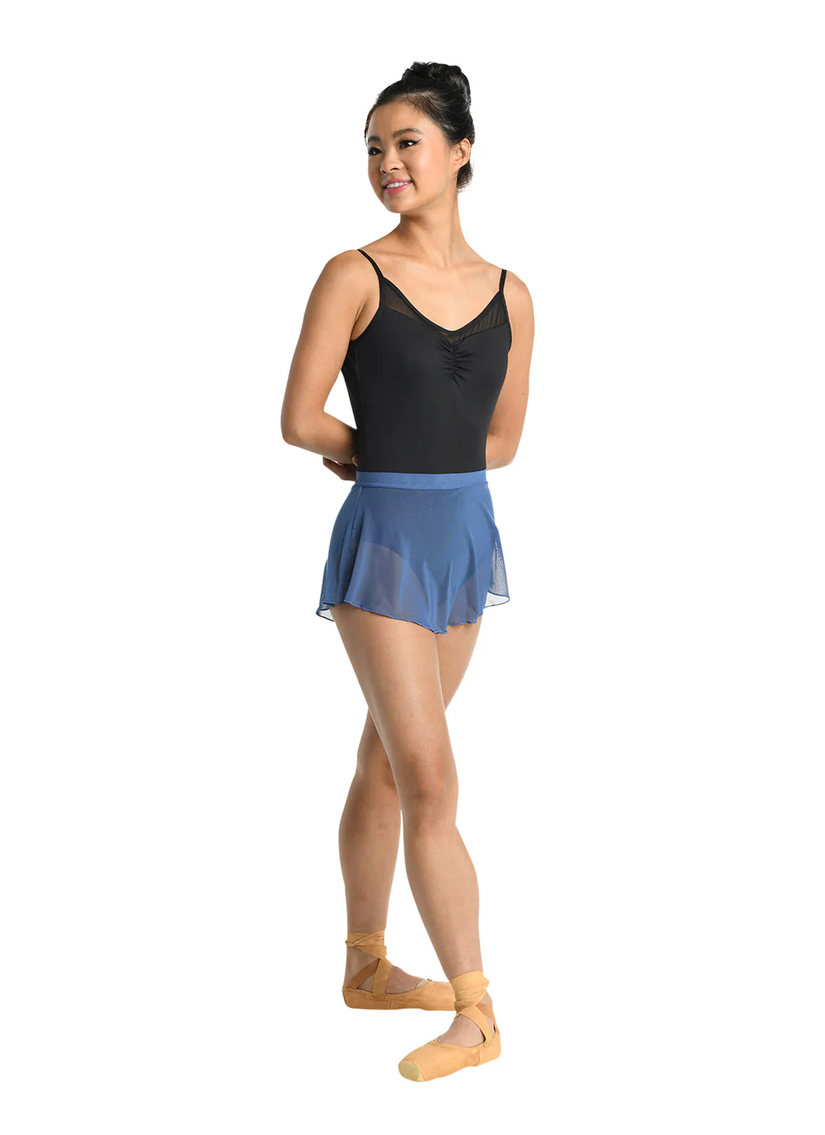 DANZNMOTION -  Adult Mesh Pull-On Skirt 23402A