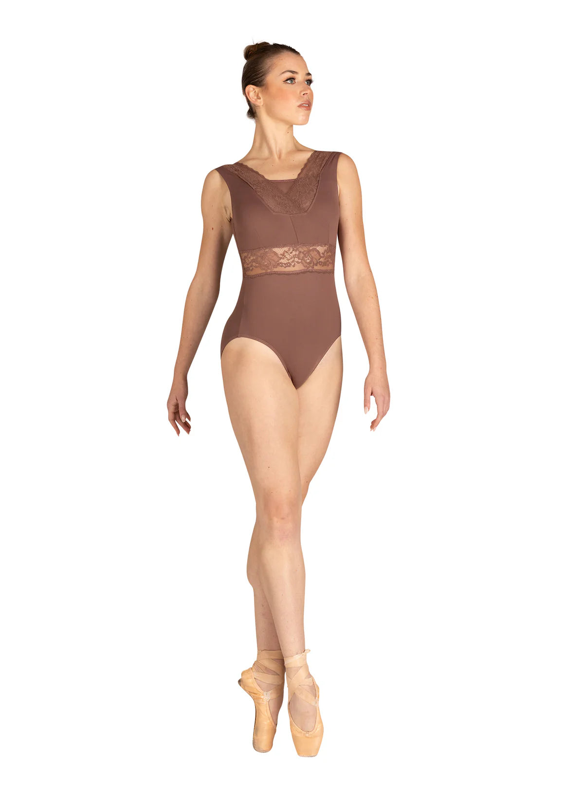 DANZNMOTION - Adult Petra Wide Lace Tank Leotard 24120A