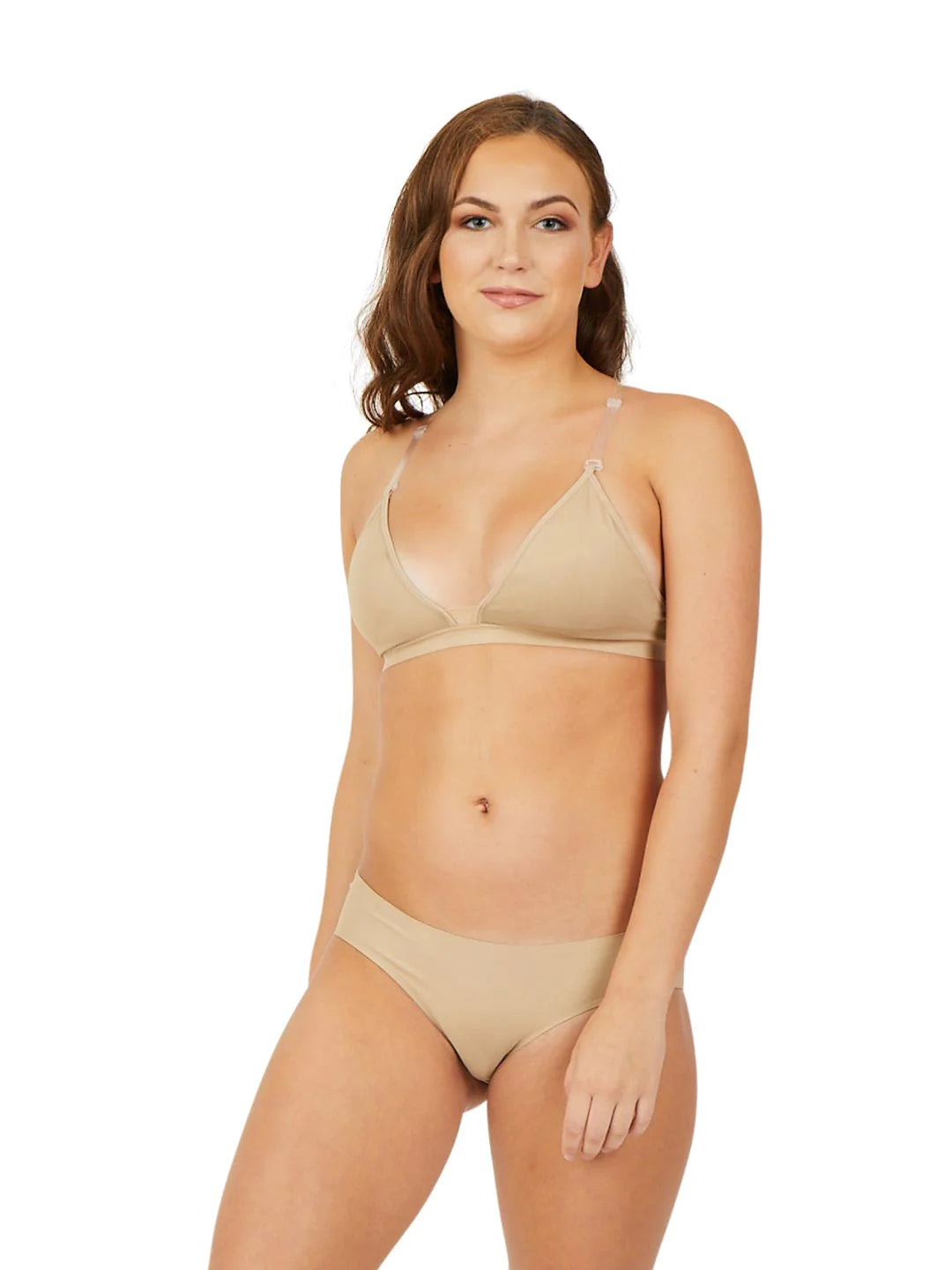 Capezio - Child Deep Neck Clear Back Bra 3777T
