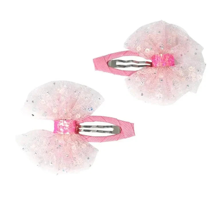 Pink Poppy - Moonlight Ballet Hair Clips