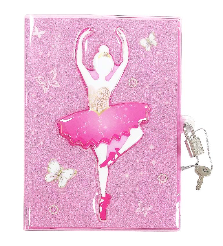 Pink Poppy - Butterfly Ballet 3D Lockable Diary