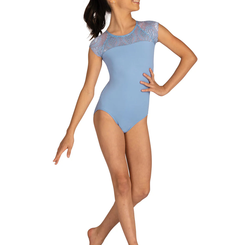 DANZNMOTION - Child Audra Cap Sleeve Leotard 24102C