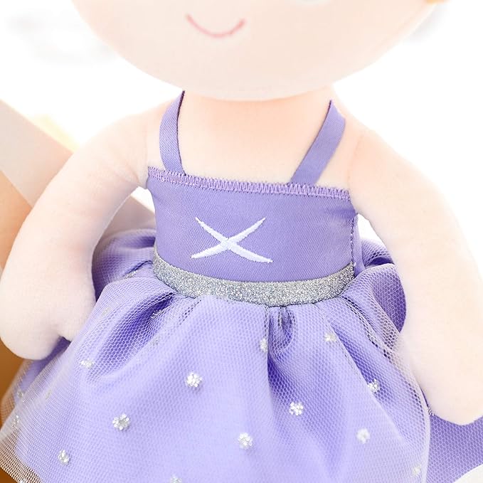
                  
                    Gloveleya - Baby Doll Girl Gift Ballerina Plush Soft Doll Light Purple 13 Inch with Gift Box
                  
                