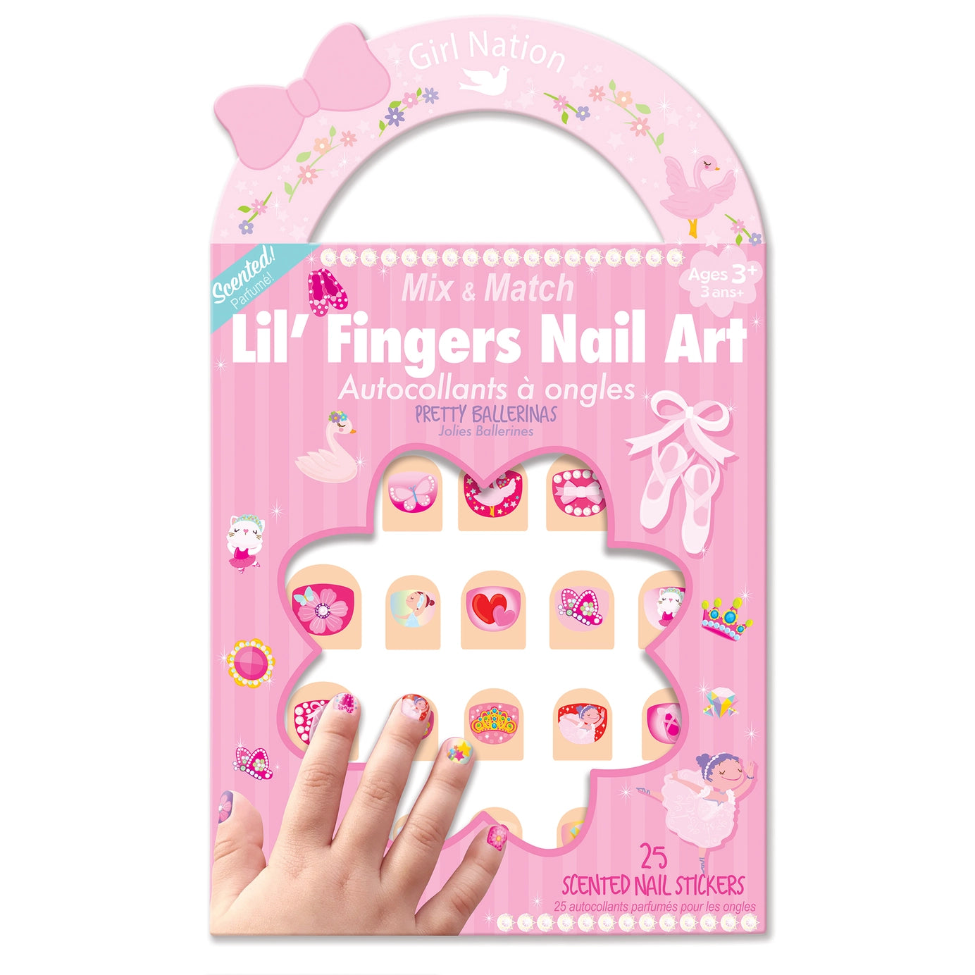Girl Nation - Ballet Nail Stickers and Activity Book Gift Pack