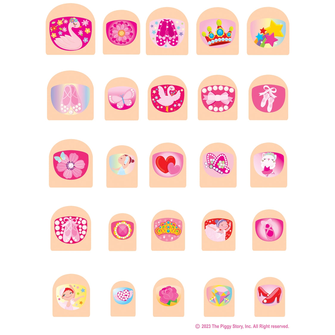 Girl Nation - Ballet Nail Stickers and Activity Book Gift Pack