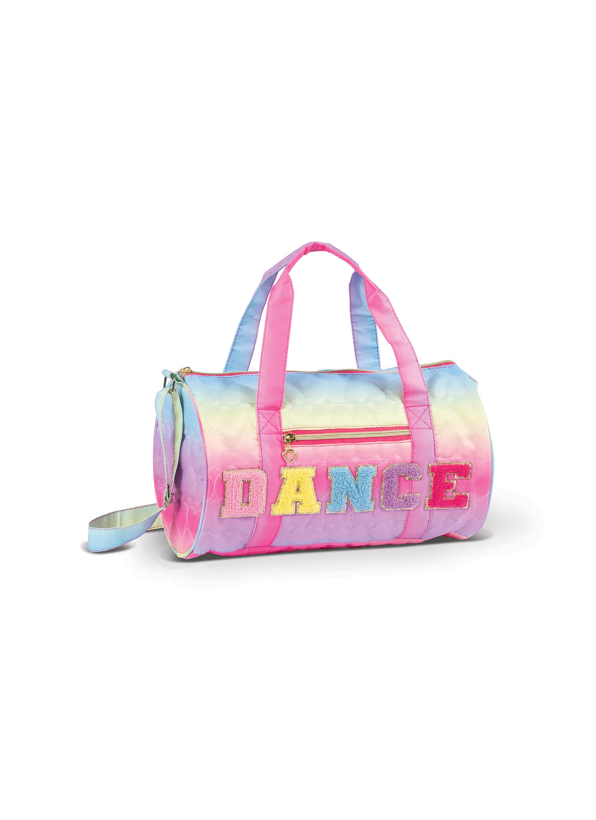 DANZNMOTION - Quilted Heart Rainbow Duffle Bag
