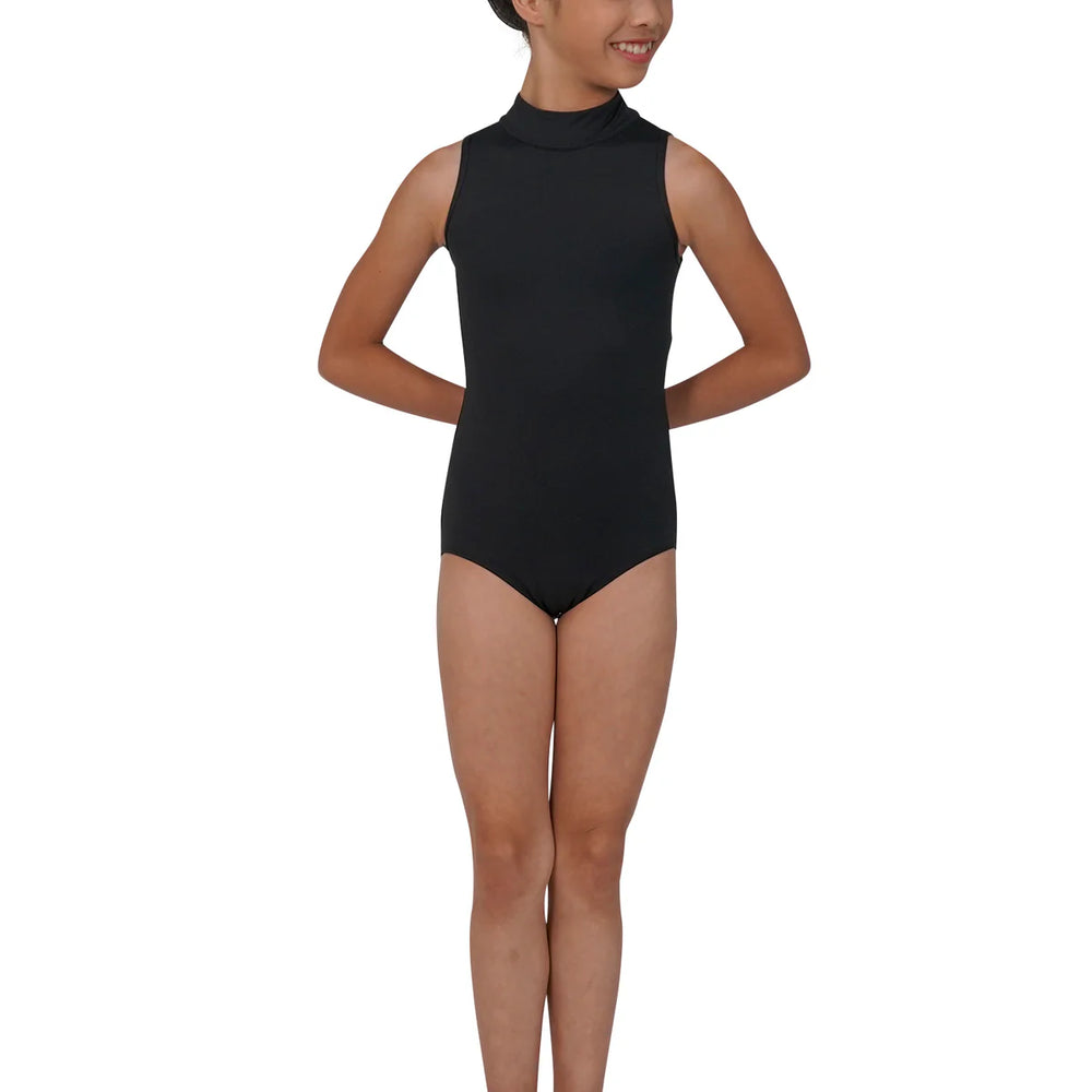 DANZNMOTION - Child Lace Mock Neck Tank Leotard 23136C
