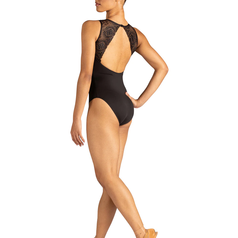 DANZNMOTION - Adult Paulette Scallop Lace Tank Leotard 24103A