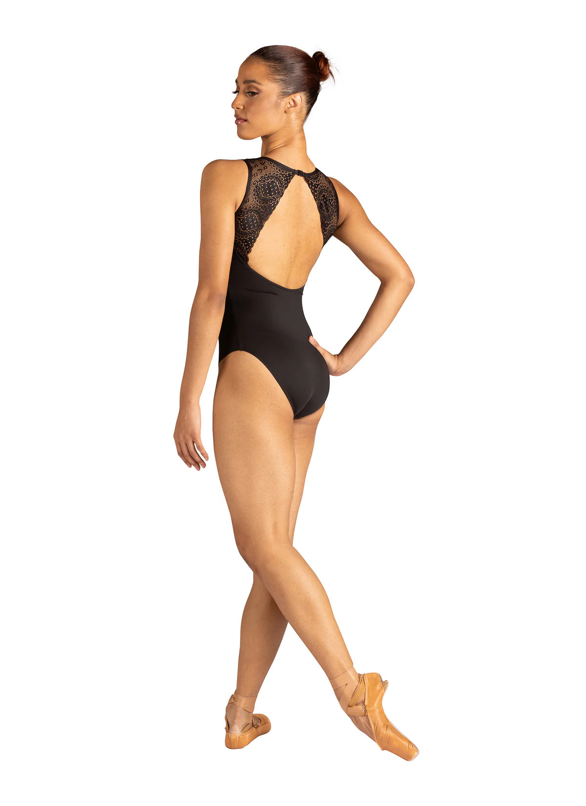 DANZNMOTION - Adult Paulette Scallop Lace Tank Leotard 24103A