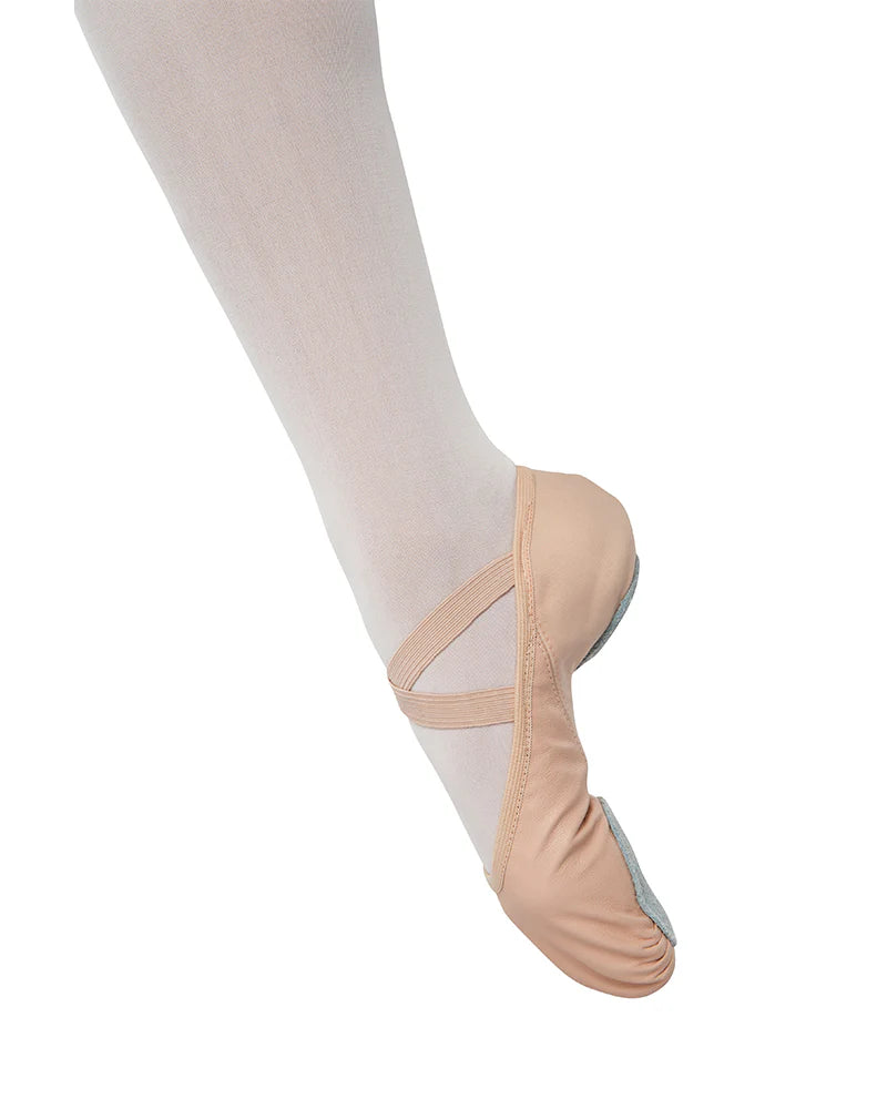 DANZNMOTION - Adult Leather Stretch Split Sole Ballet Shoe 398