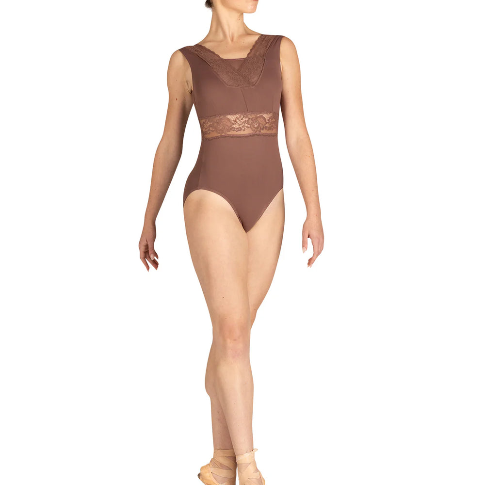 
                  
                    DANZNMOTION - Adult Petra Wide Lace Tank Leotard 24120A
                  
                