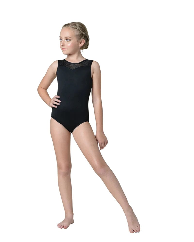 DANZNMOTION - Child Tank Lace Back Leotard 22122C