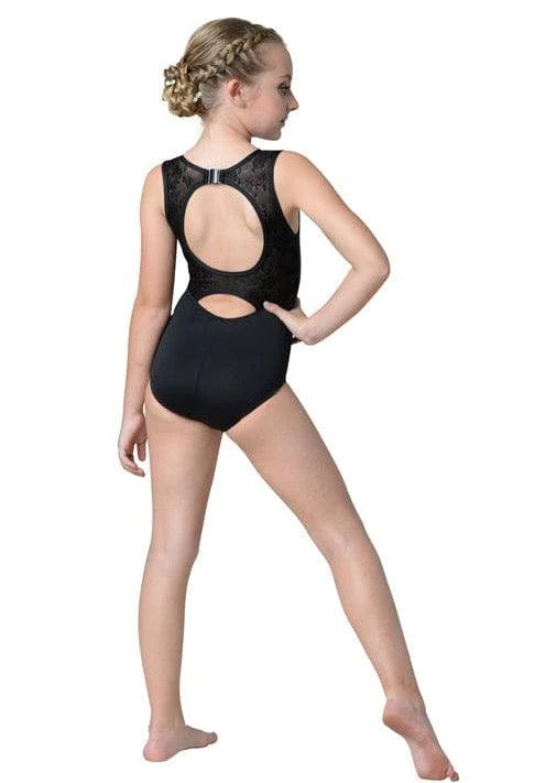 DANZNMOTION - Child Tank Lace Back Leotard 22122C