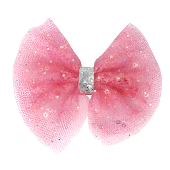 Pink Poppy - Moonlight Ballet Bow Hair Clip
