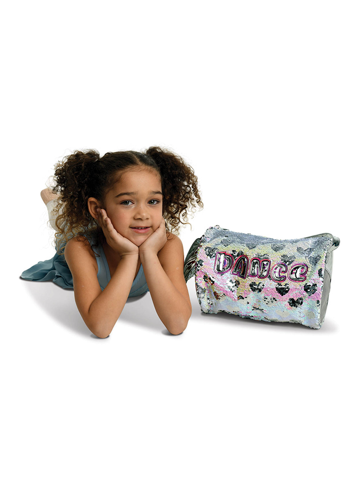 DANZNMOTION - Sequin Hearts Pearlescent Duffel
