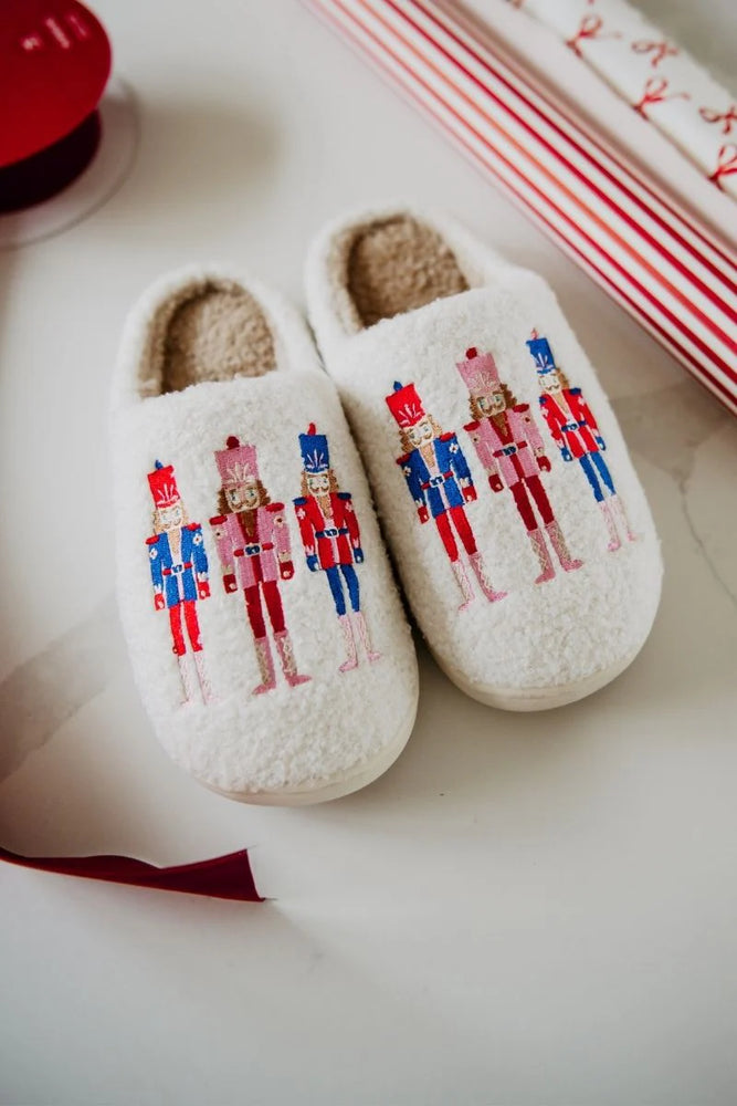 
                  
                    Adult Nutcrackers Holiday Fuzzy Slippers
                  
                