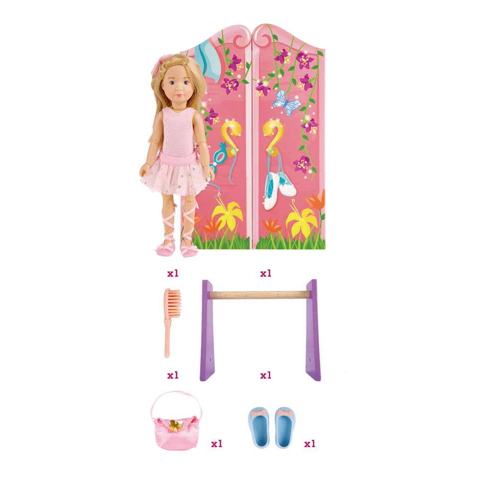 Kruselings - Vera's Ballet Room Doll Set For Kids