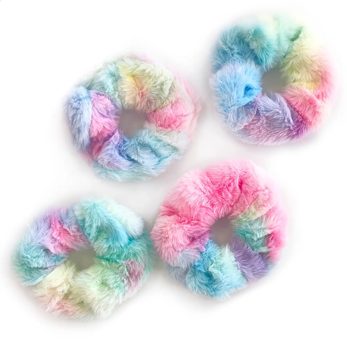 Top Trenz - Tie-Dye Furry Scrunchies
